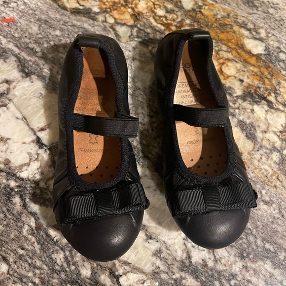 Geox Black Leather Ballet Flats - Picture 2 of 4